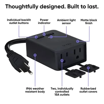 Wyze Plug Outdoor Dual Outlets Smart Plug Energy Monitor