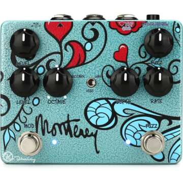 Keeley Monterey Rotary Fuzz Vibe Effects Pedal, Multi (KMont)