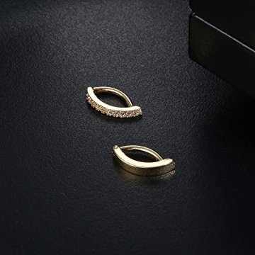 Fiasaso 14G Clicker Belly Rings Hypoallergenic Elegant