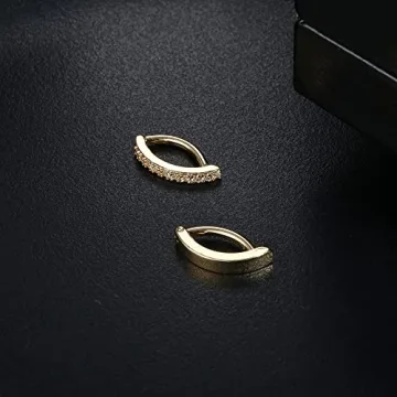 Fiasaso 14G Clicker Belly Rings Hypoallergenic Elegant