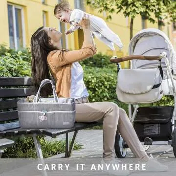 Lily Miles Baby Diaper Caddy for Boys & Girls