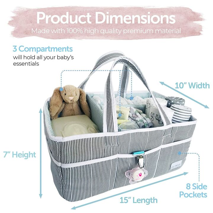 Lily Miles Baby Diaper Caddy for Boys & Girls