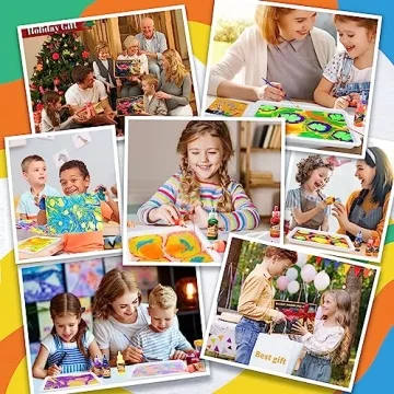 Water Marbling Paint Kit for Kids Ages 3-13 - Creative Arts & Crafts