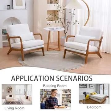 Stylish Anewome Mid Century Modern Accent Chair for Comfort