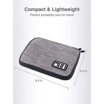 Luxtude Cord Organizer Bag for Travel and Electronics