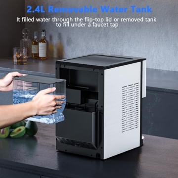 Nugget Ice Maker 44Lbs Countertop for Home and Office