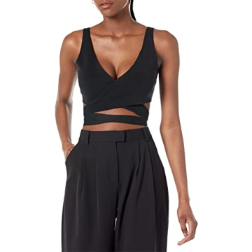 Snug Fit Malika Wrap Bralette Black Customizable Comfort