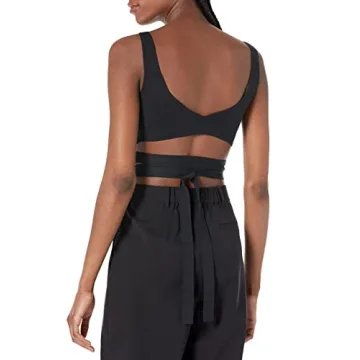 Snug Fit Malika Wrap Bralette Black Customizable Comfort