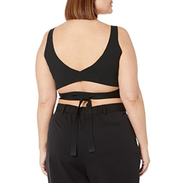 Snug Fit Malika Wrap Bralette Black Customizable Comfort