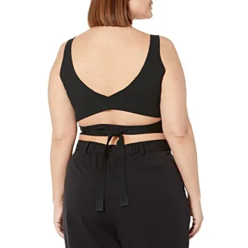 Snug Fit Malika Wrap Bralette Black Customizable Comfort