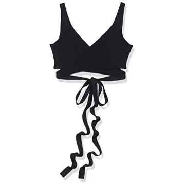 Snug Fit Malika Wrap Bralette Black Customizable Comfort