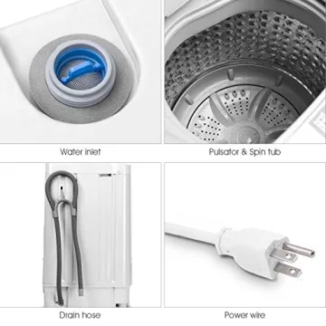 Giantex Compact Full-Automatic Washing Machine 12 Lbs