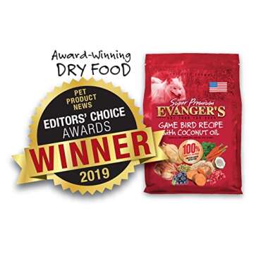 Evanger's Super Premium Gamebird Recipe with Coconut Oil Dry Food for Dogs, 33 lb Bag