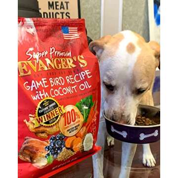 Evanger's Super Premium Gamebird Recipe with Coconut Oil Dry Food for Dogs, 33 lb Bag