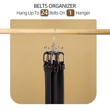 ZEDODIER Belt Hanger for Ultimate Closet Organization