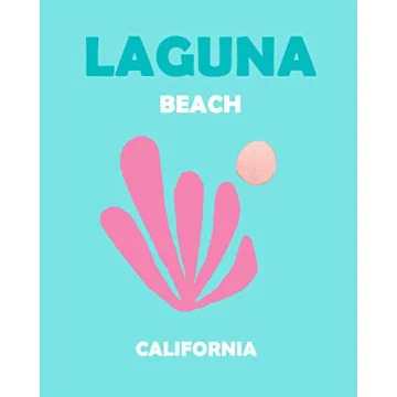 Preppy Travel Print No.12 Wall Art Decor - 8x10 UNFRAMED Abstract Aesthetic Boho Indie Matisse-Inspi...