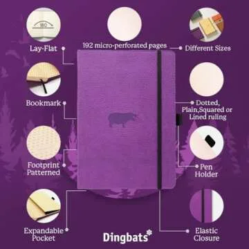 Dingbats Wildlife Dotted Journal A5 - Stylish Vegan Leather