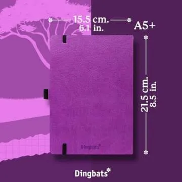 Dingbats Wildlife Dotted Journal A5 - Stylish Vegan Leather