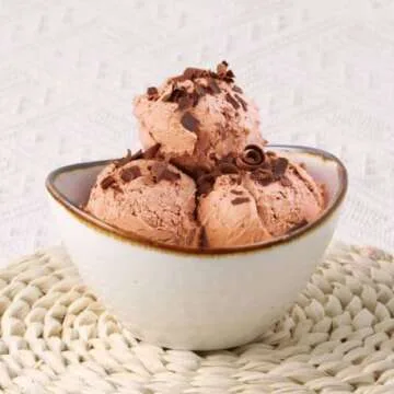 ONEMORE Ceramic Bowls, 8 oz Ice Cream Bowls Oval Snack Bowl Set of 6 Microwave Safe Small Serving Bowls with Speckled & Brown Rim for Charcuterie Board, Dessert, Dip, Cereal, Side Dishes, Creamy White