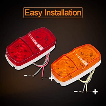 LIMICAR 13PCS LED Trailer Marker Light Set for Safety