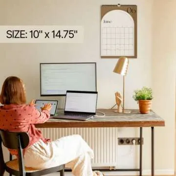 Aesthetic Minimalist Wall Calendar - Runs From January 2023 Until July 2024 - The Perfect Vertical Monthly Calendar With for Easy Planning