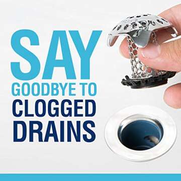 SinkShroom Ultra Revolutionary Bathroom Sink Drain Protector, Stainless Steel