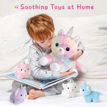 KMUYSL Plush Unicorn Kitty Toys for Girls 3-8 Years