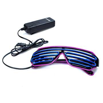 PINFOX Neon Rave Glasses for Parties and Festivals