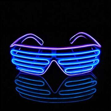 PINFOX Neon Rave Glasses for Parties and Festivals