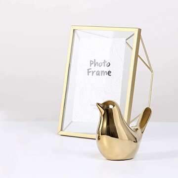 FANTESTICRYAN Small Birds Statues Gold Home Decor
