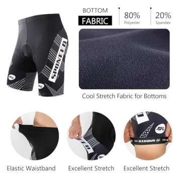 Men's Cycling Jersey Set with Pockets and Padding