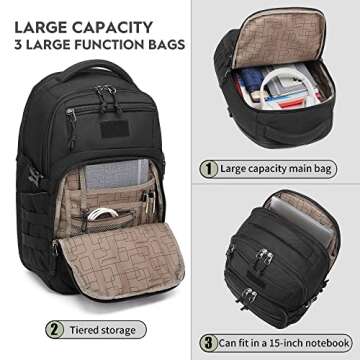 Wotony 30L Tactical Backpack - Durable & Versatile Gear