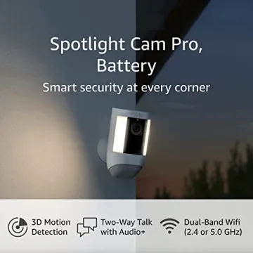 Ring Spotlight Cam Pro Battery Surveillance Camera for Home