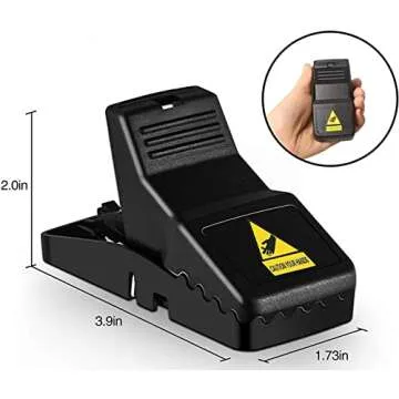 Feeke Mouse Traps, Mice Traps for House, Small Mice Trap Indoor Quick Effective Sanitary Safe Mousetrap Catcher for Family and Pet - 6 Pack, (M01-6Pack)