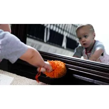 JustForKids Wooden Detachable Kids Cleaning Set - Duster, Brush, Mop, Broom and Hanging Stand Play - Housekeeping Kit - STEM Toys for Toddlers Girls & Boys, Total 6 Pieces,Multi Color,10071