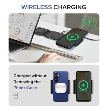 SSLOTSCASE for Samsung Galaxy S24 FE Case [Support Wireless Charging] Raised Edges Protect Camera & Screen, Slim Durable Protective Phone Case Cover for Samsung S24 FE 5G 2024, Blue