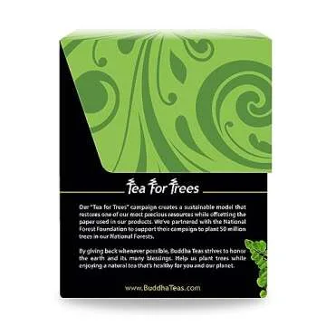 Buddha Teas Organic Moringa Tea - OU Kosher, USDA Organic, CCOF Organic, 18 Bleach-Free Tea Bags