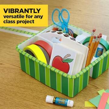 Scotch Expressions Masking Tape, .94 in x 20 yd, 3 Rolls/Pack, Red, Yellow, Green (3437-3PRM)