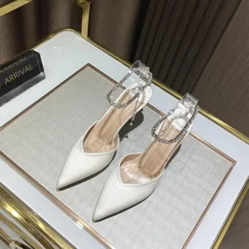 Stunning keleimusi Crystal-Embellished Stiletto Heels for Women