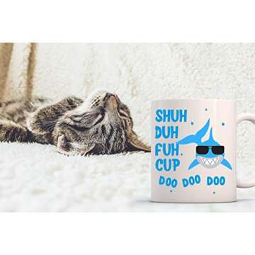 Funnwear Shuh Duh Fuh Cup Doo Coffee Mug - Funny Sarcastic Humor Gift - Perfect for Office, Friends,...
