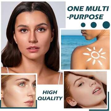 QIUFSSE Mineral Sunscreen Powder SPF Powder for Face Oil Control Long Lasting Sunscreen Powder for Face Natural Light Breathable Translucent Powder Setting Powder Makeup #01 Translucent