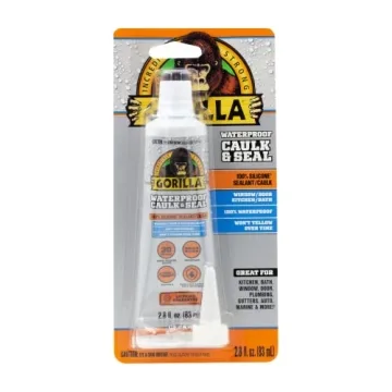 Gorilla Waterproof Caulk & Seal 100% Silicone Sealant for Every Repair