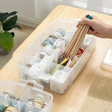 Sooyee Stackable Storage Container with 70 Compartments