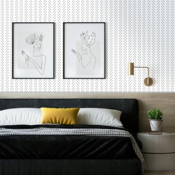 Erfoni Modern Peel and Stick Wallpaper for Effortless Home Makeover