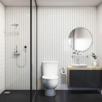 Erfoni Modern Peel and Stick Wallpaper for Effortless Home Makeover