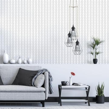 Erfoni Modern Peel and Stick Wallpaper for Effortless Home Makeover