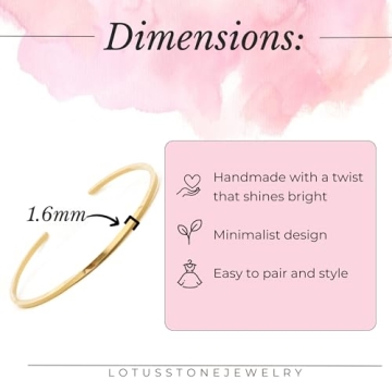 Elegant Modern Twisted Square Cuff Bracelet in Gold Fill