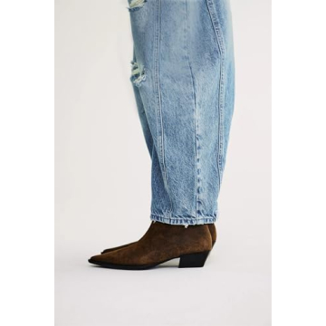 LifeShe Wide Leg Distressed Jeans for Women Baggy Ripped Jeans Low Waist Barrel Boyfriend Denim Pants Light Blue