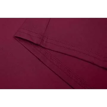 ioiom Women Fall Pure Color Maxi Skirt Bodycon Midi Skirt Wine XXL