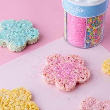 Sweets Indeed Easter Sprinkles, Spring Edible Sprinkle Mix, Heart Shapes, Jimmies, Perfect for Cake Decorations, Baking, Ice Cream, Cookies, Cupcake Topper (Easter)